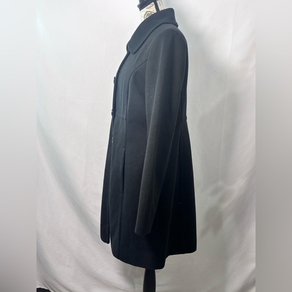 Elegant Black Women's Trench Coat - Picture 4 of 12